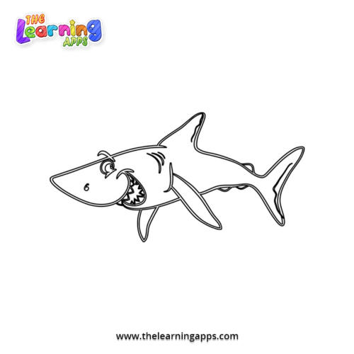 Shark Coloring Worksheet