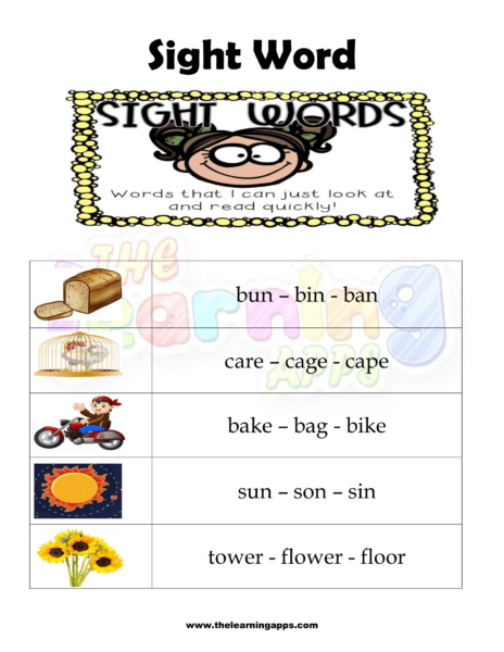 Sight Word Worksheet 02