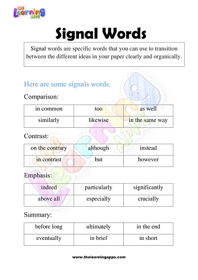 Signal-Words-Worksheets-for-Grade-1-Activity-1