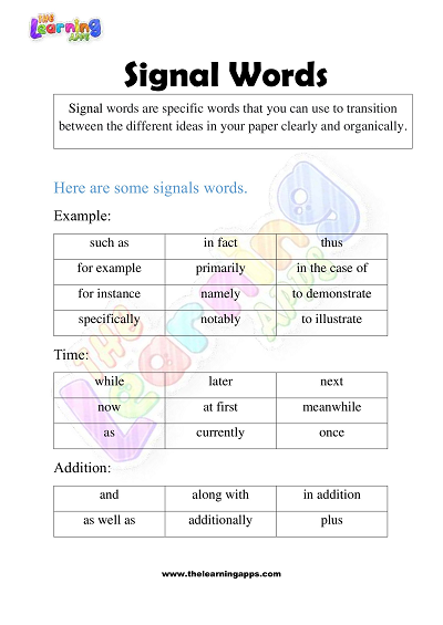 Signal-Words-Worksheets-for-Grade-1-Activity-2
