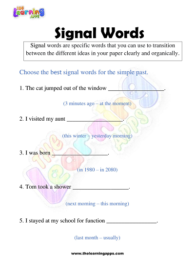 Signal-Words-Worksheets-for-Grade-3-Activity-4