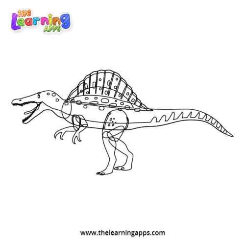 Spinosaurus Coloring Worksheet