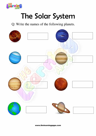 Das-Sonnensystem-Arbeitsblätter-Klasse-3-Aktivität-6