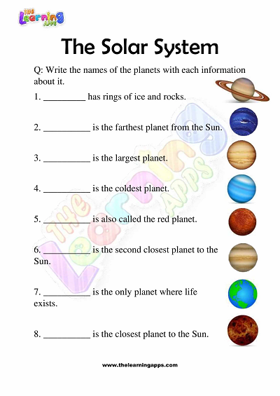 The-Solar-System-Worksheets-Grade-3-Activity-7