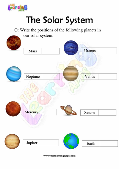 Das-Sonnensystem-Arbeitsblätter-Klasse-3-Aktivität-8