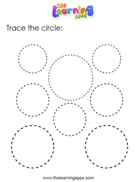 Foglio di lavoro per tracciare il cerchio