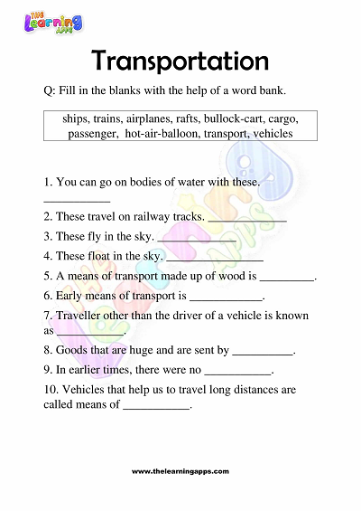 Transportation-Worksheets-for-Grade 3-Activity-3