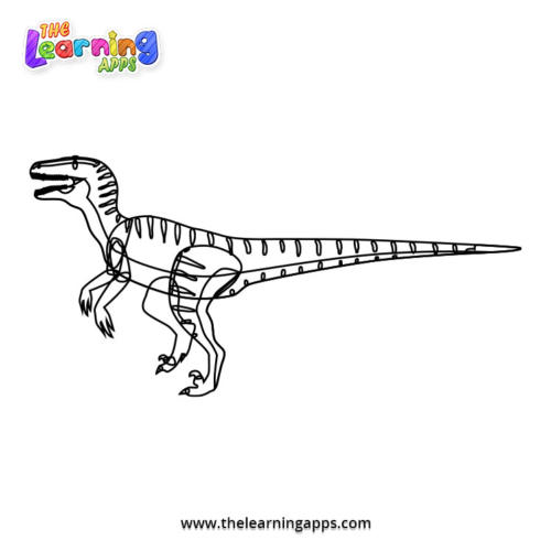 Velociraptor Coloring Worksheet