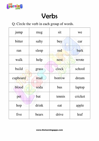 Verbs-Worksheets-for-Grade-3-Activity-8