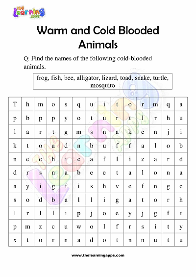 Warm-and-Cold-Blooded-Animals-Worksheets-Grade-3-Activity-8