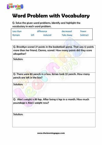 Word-Problem-with-Vocabulary-Worksheets-Grade-2-Activity-10