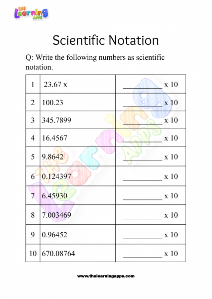 scientific notation worksheet grade 3-05