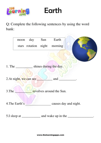 Earth Worksheets 03