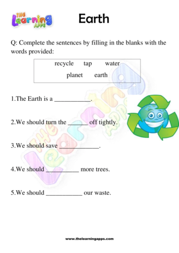 Earth Worksheets 09