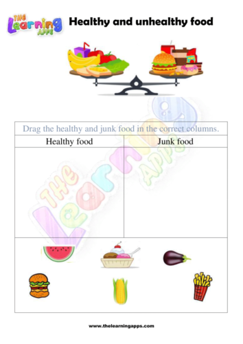 Healthy and unhealthy food 7