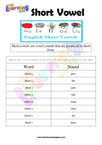 Short Vowel Worksheets 05