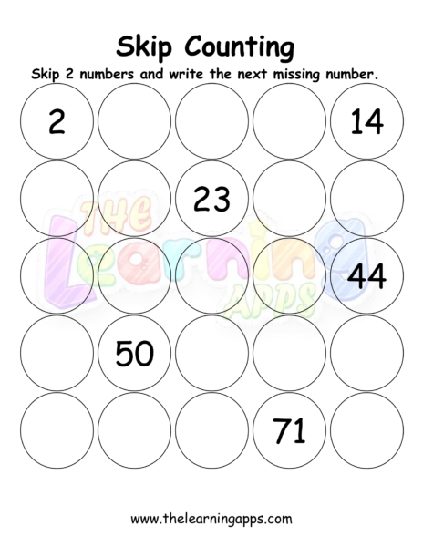 Skip Counting Circles 2