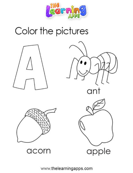 letter a worksheets for kids free printables of letter a